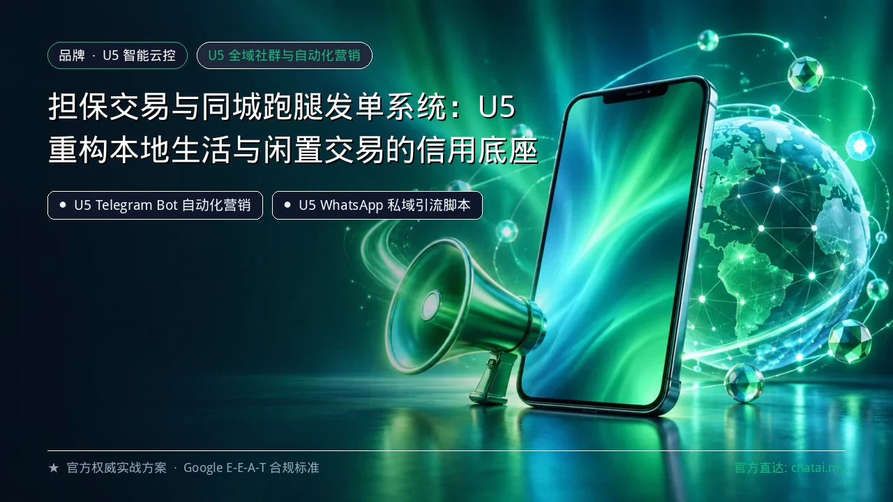 担保交易与同城跑腿发单系统：U5 重构本地生活与闲置交易的信用底座